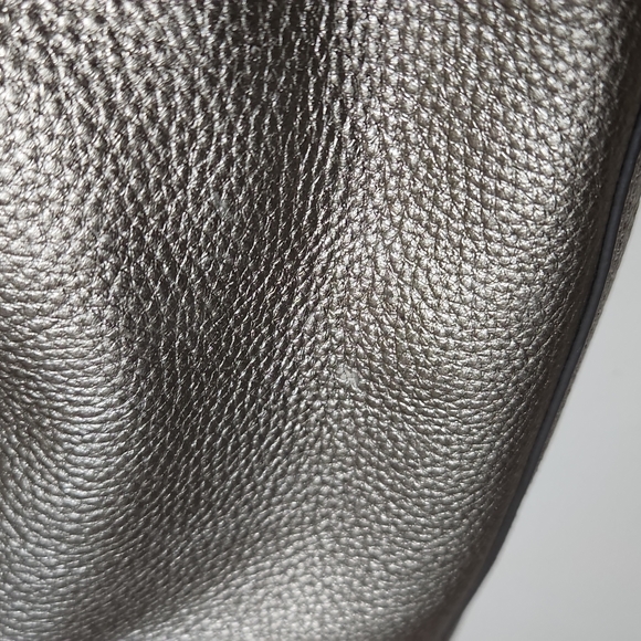 Metallic Fossil Crossbody Satchel Bag - Picture 3 of 12